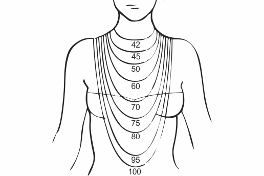 Medidas de collares joyería artesanal